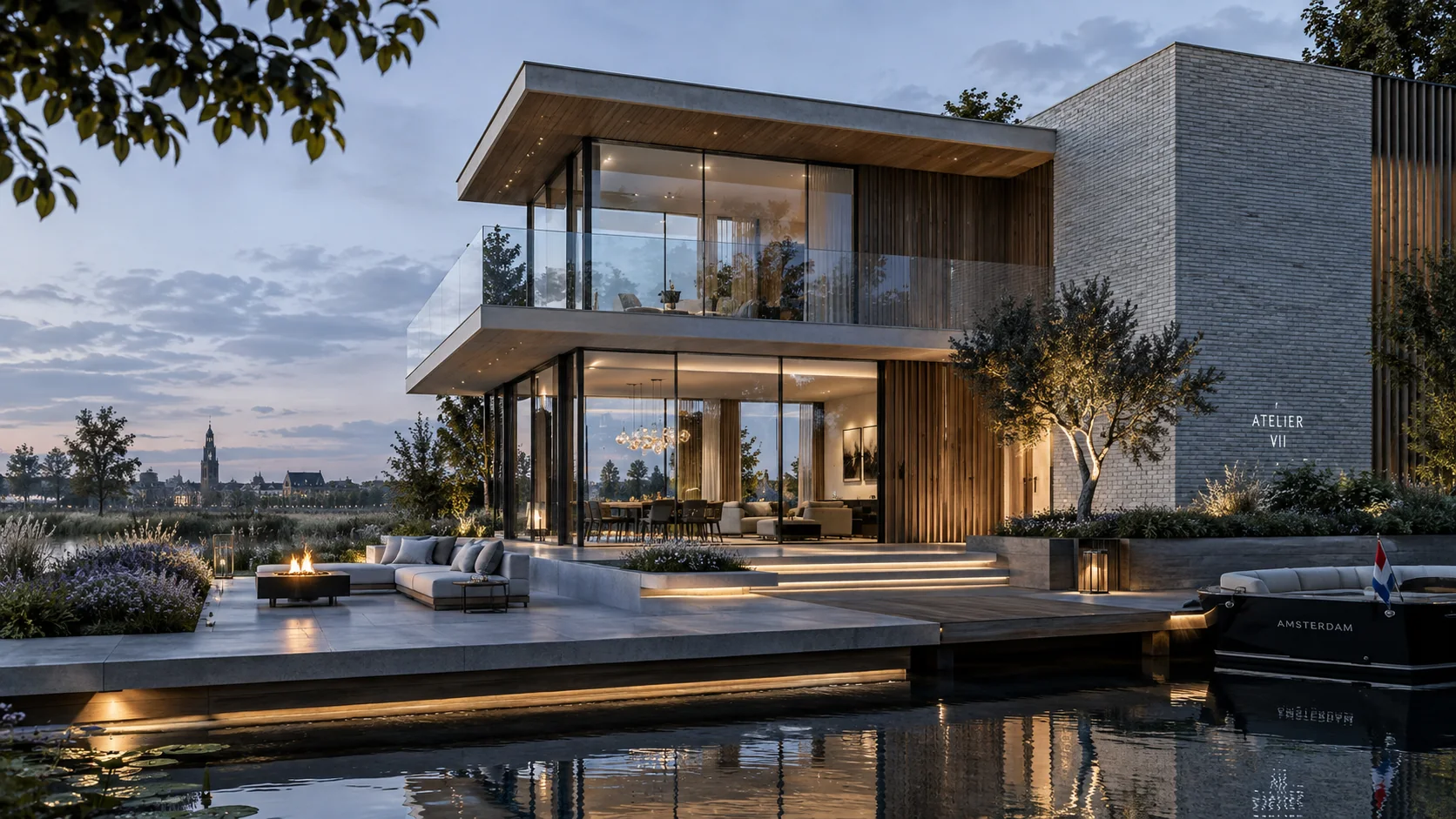 Luxury waterfront home design